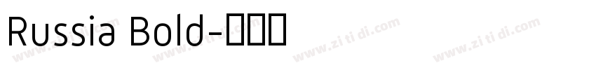Russia Bold字体转换